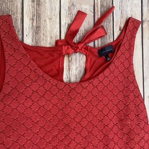 The Limited Red Tank Top, Small, Tie Back